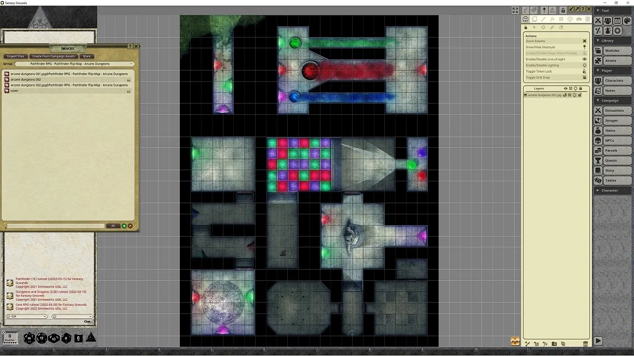 Fantasy Grounds - Pathfinder RPG - Pathfinder Flip-Map - Arcane Dungeons Screenshot 3