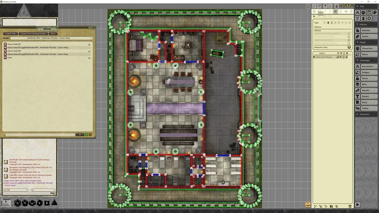 Fantasy Grounds - Pathfinder RPG - GameMastery Flip-Mat - Classic Keep Screenshot 4