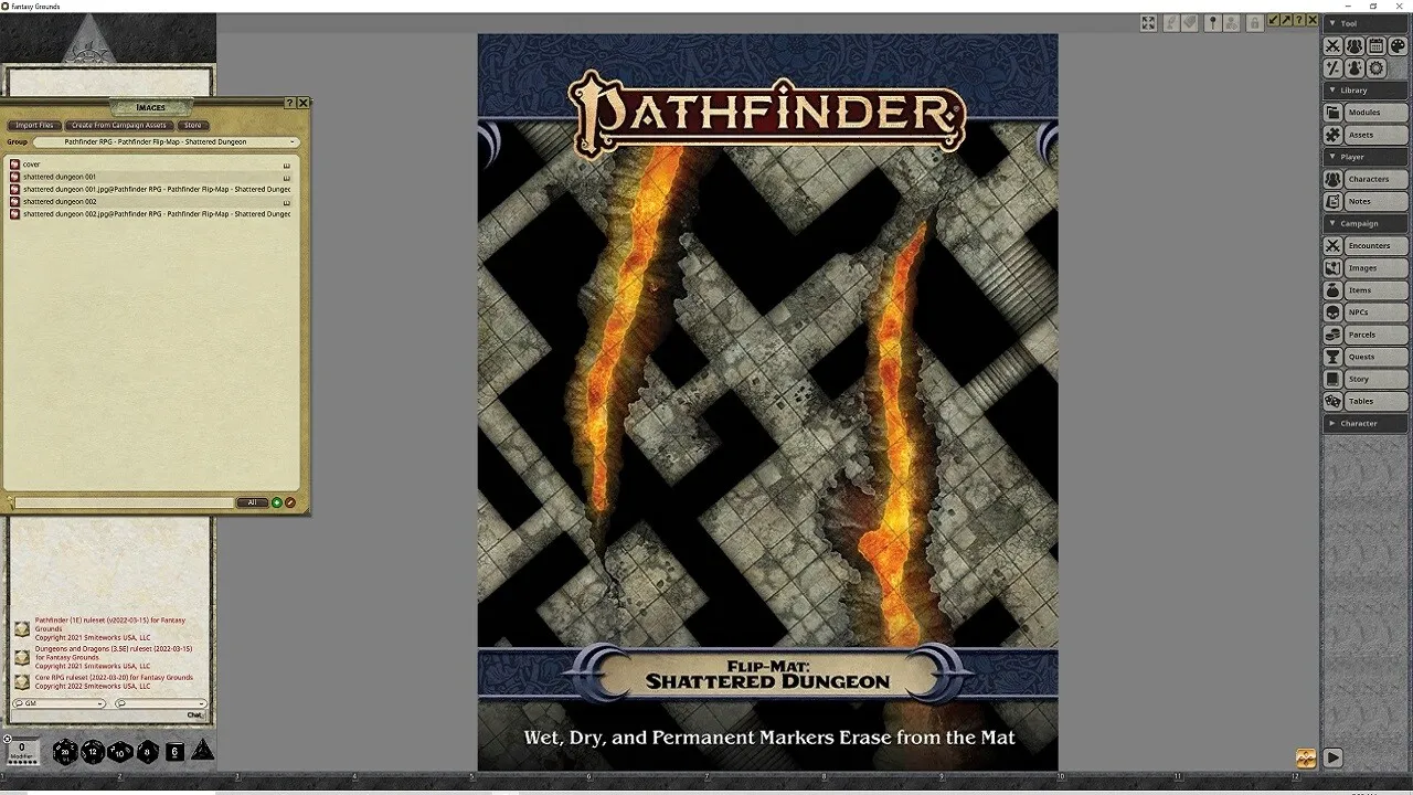 Fantasy Grounds - Pathfinder RPG - Pathfinder Flip-Mat - Shattered Dungeon Screenshot 4