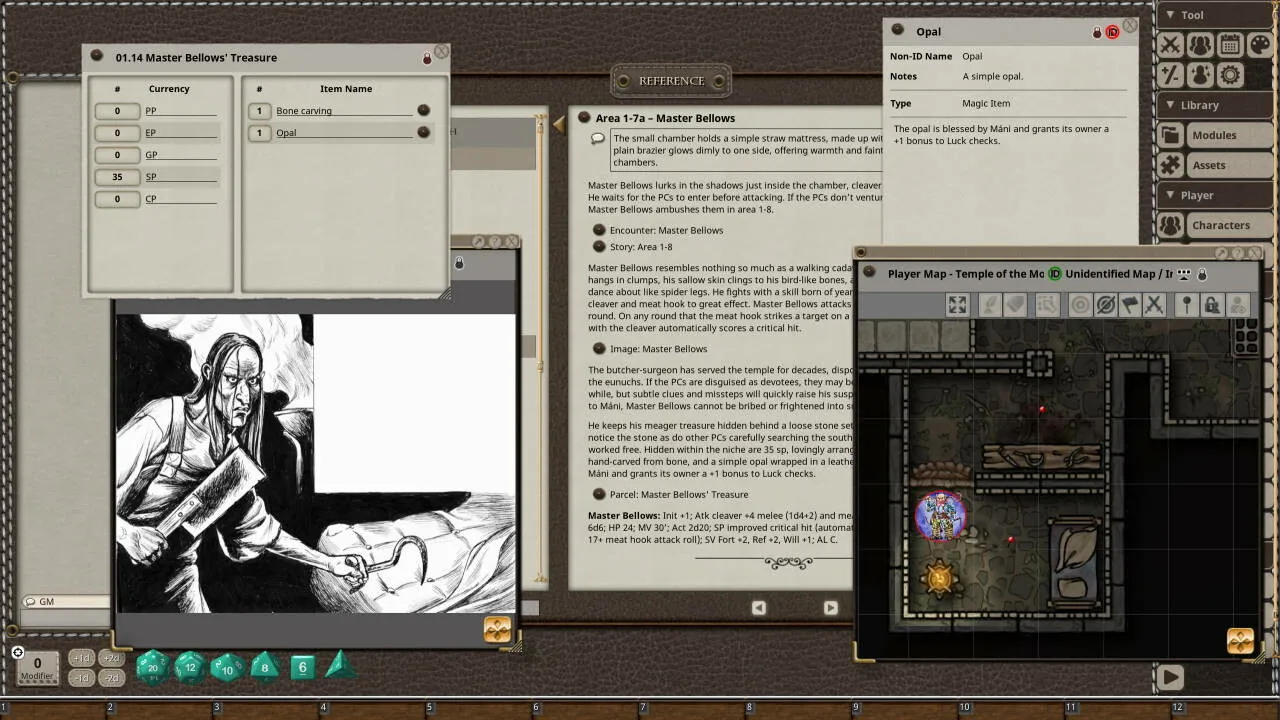 Fantasy Grounds - Dungeon Crawl Classics #74: Blades Against Death Screenshot 1