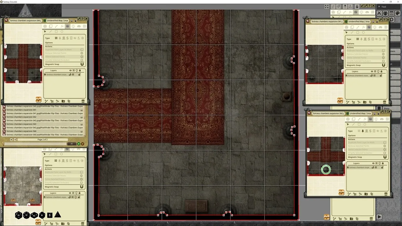 Fantasy Grounds - Pathfinder RPG - Flip-Tiles - Fortress Chambers Expansion Screenshot 1