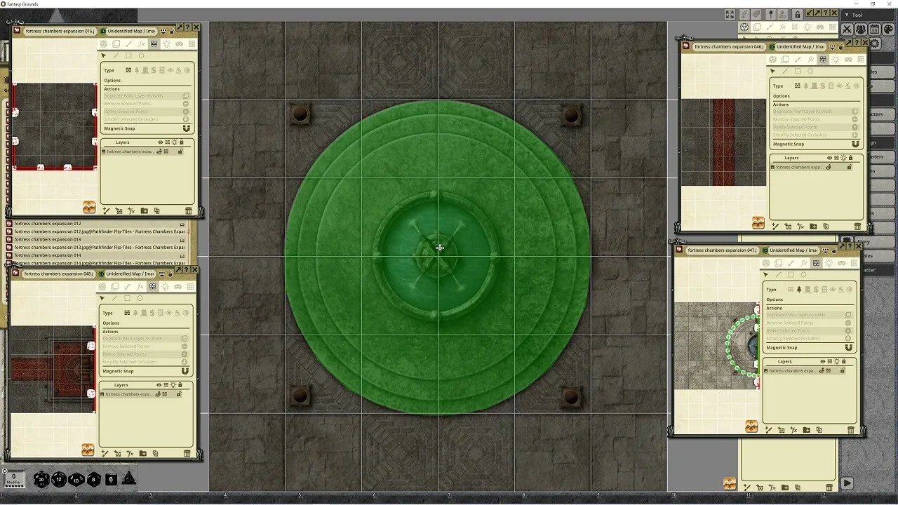 Fantasy Grounds - Pathfinder RPG - Flip-Tiles - Fortress Chambers Expansion Screenshot 0