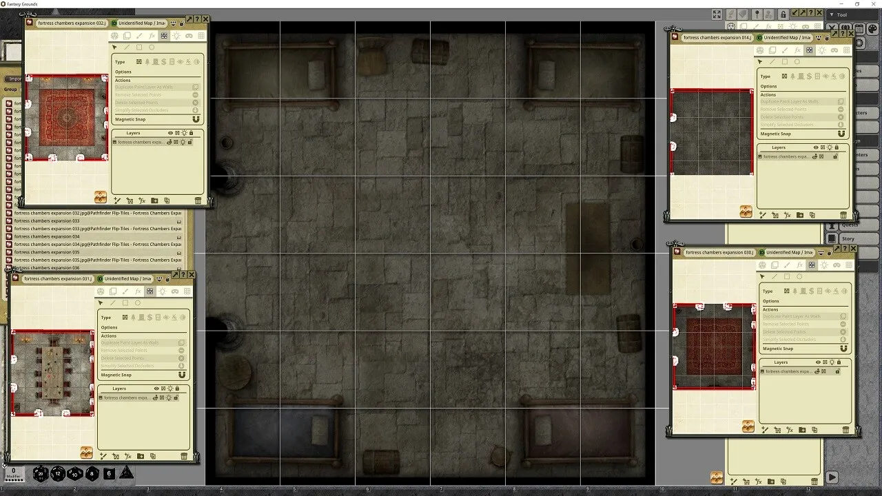 Fantasy Grounds - Pathfinder RPG - Flip-Tiles - Fortress Chambers Expansion Screenshot 3