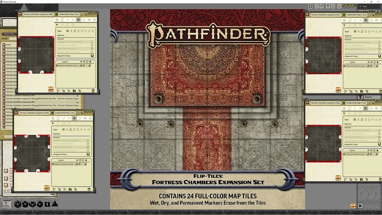 Fantasy Grounds - Pathfinder RPG - Flip-Tiles - Fortress Chambers Expansion Screenshot 4