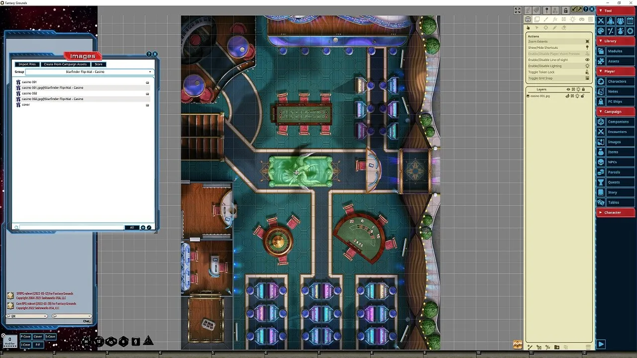 Fantasy Grounds - Starfinder RPG - Flip-Mat - Casino Screenshot 4
