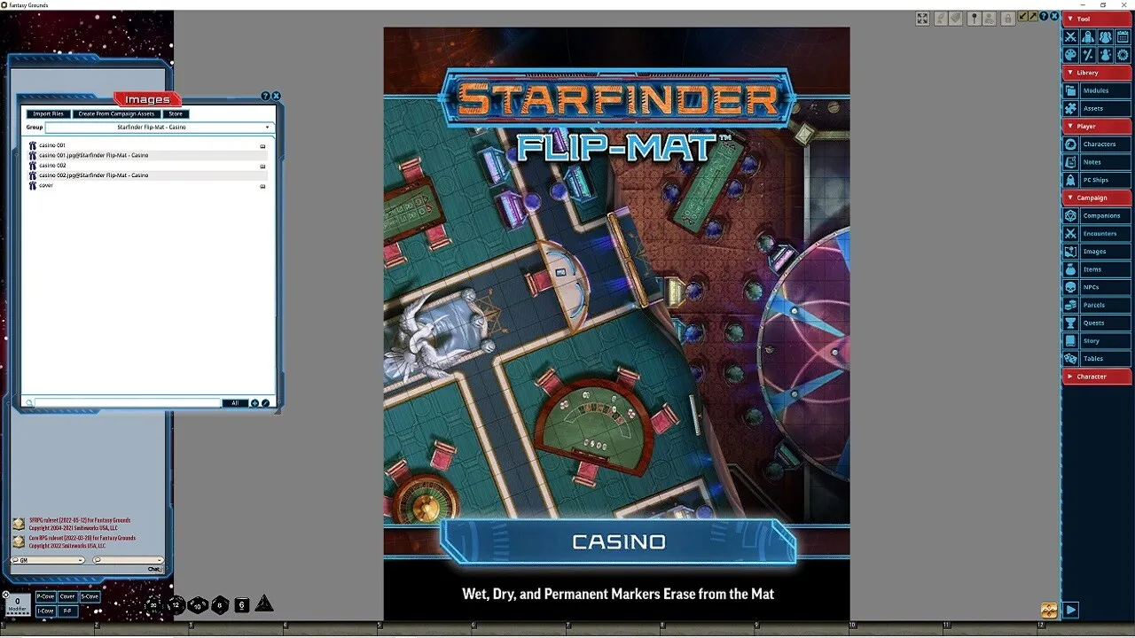 Fantasy Grounds - Starfinder RPG - Flip-Mat - Casino Screenshot 3