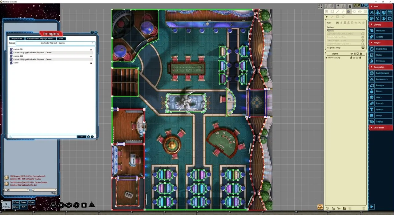 Fantasy Grounds - Starfinder RPG - Flip-Mat - Casino Screenshot 2