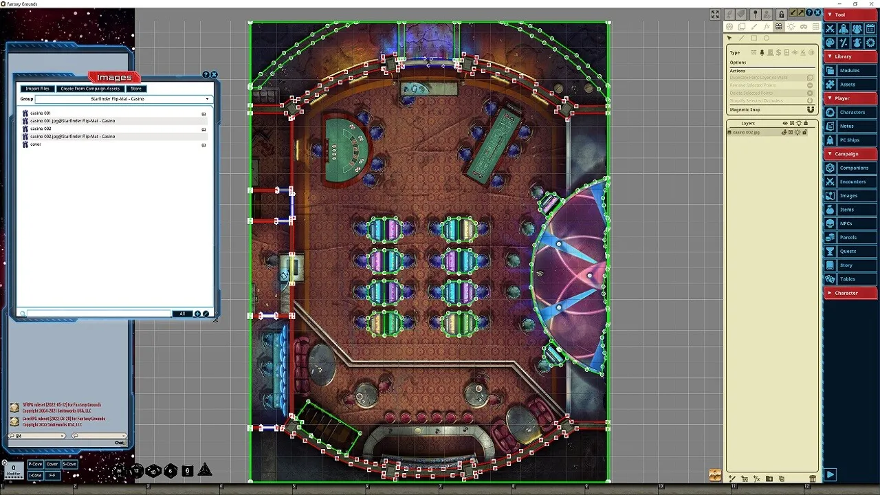 Fantasy Grounds - Starfinder RPG - Flip-Mat - Casino Screenshot 0