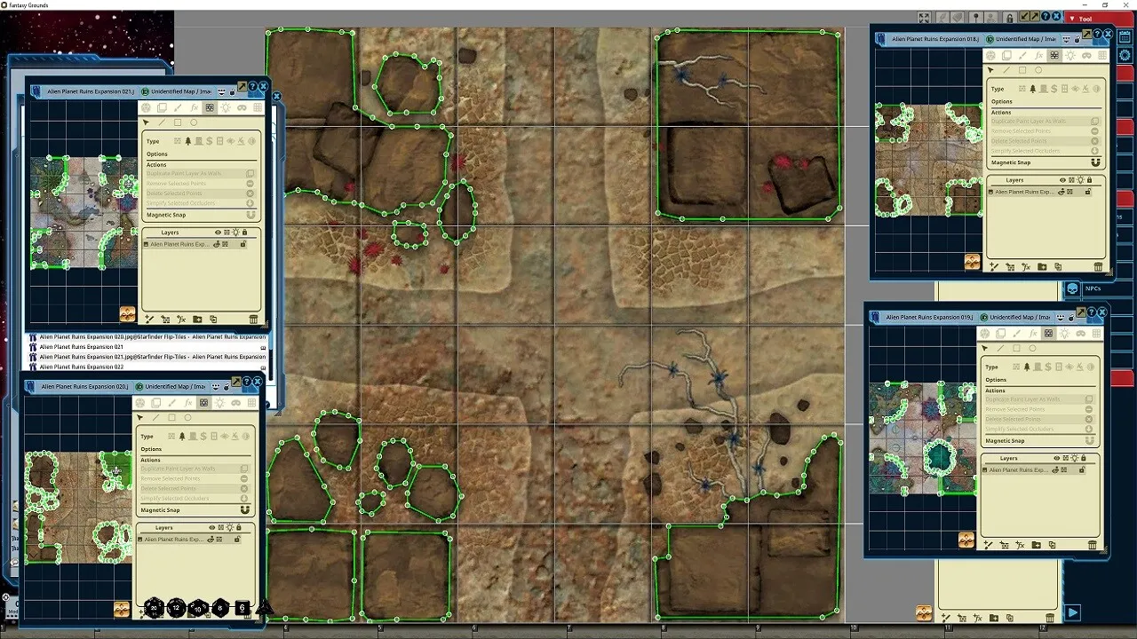 Fantasy Grounds - Starfinder RPG - Flip-Tiles - Alien Planet Ruins Expansion Screenshot 2