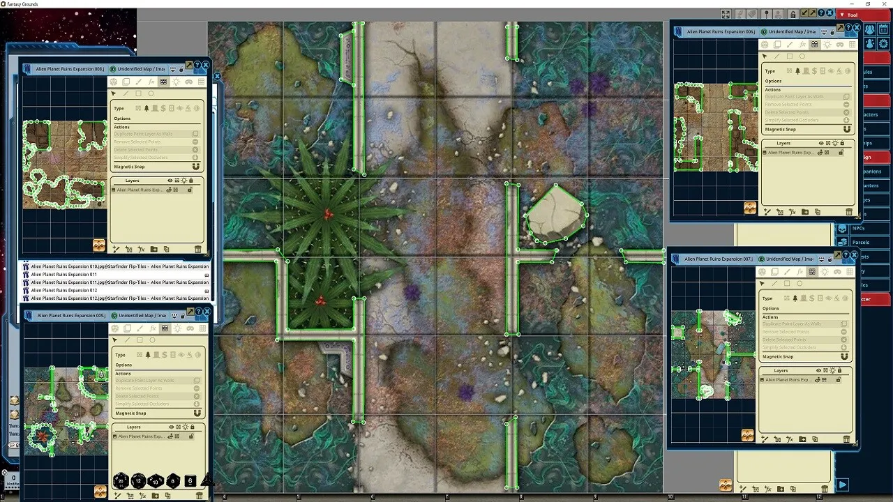 Fantasy Grounds - Starfinder RPG - Flip-Tiles - Alien Planet Ruins Expansion Screenshot 4