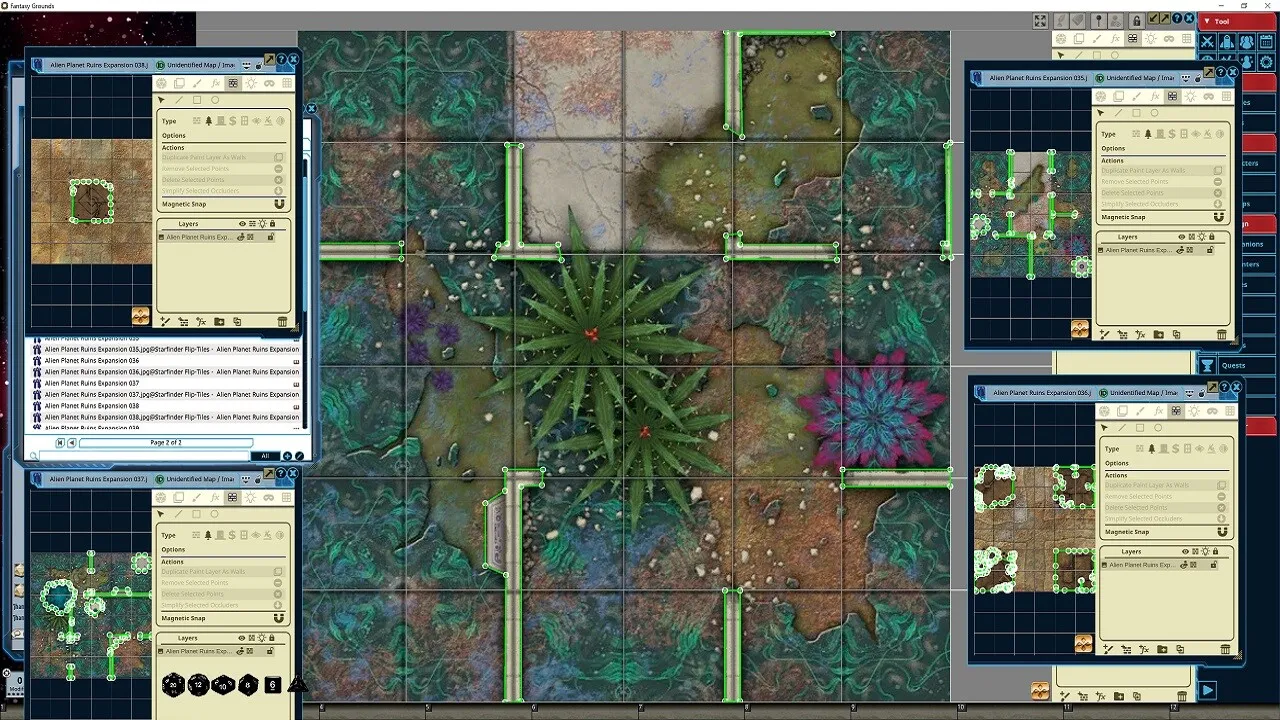 Fantasy Grounds - Starfinder RPG - Flip-Tiles - Alien Planet Ruins Expansion Screenshot 0