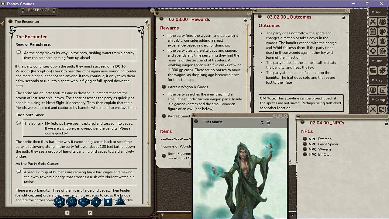 Fantasy Grounds - Encounters in the Forest I Screenshot 1