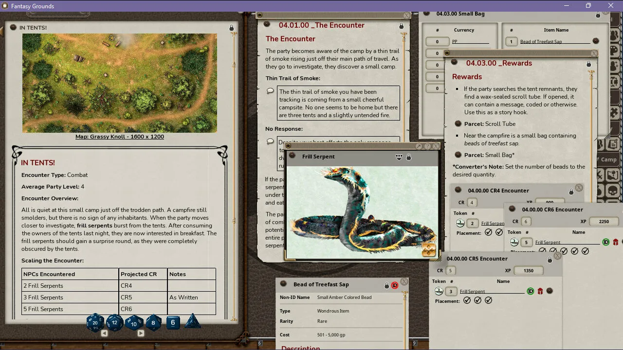 Fantasy Grounds - Encounters in the Forest I Screenshot 2