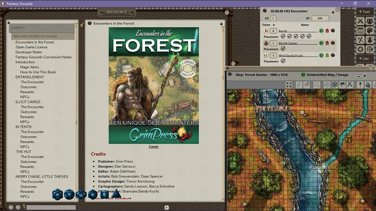 Fantasy Grounds - Encounters in the Forest I Screenshot 0