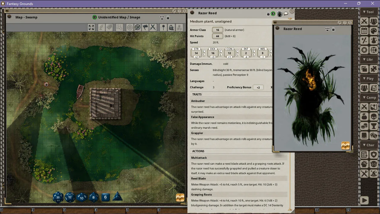 Fantasy Grounds - Menaces in the Marshland Screenshot 4