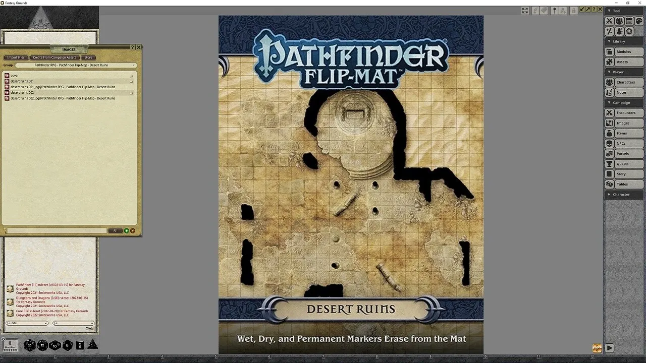 Fantasy Grounds - Pathfinder RPG - Pathfinder Flip-Mat - Desert Ruins Screenshot 4