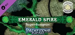 Fantasy Grounds - Pathfinder RPG - Pathfinder Flip-Mat - The Emerald Spire Superdungeon Multi-Pack