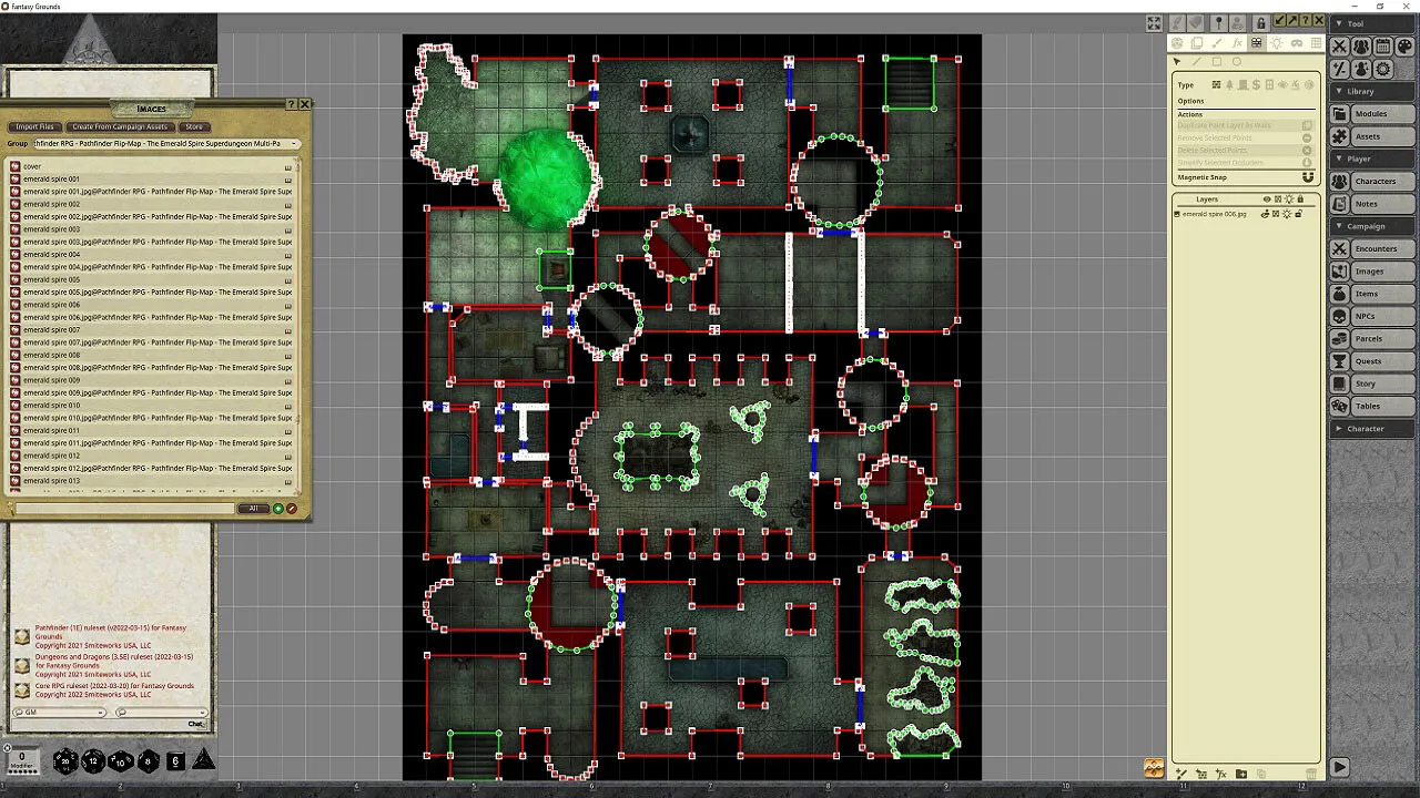 Fantasy Grounds - Pathfinder RPG - Pathfinder Flip-Mat - The Emerald Spire Superdungeon Multi-Pack Screenshot 6