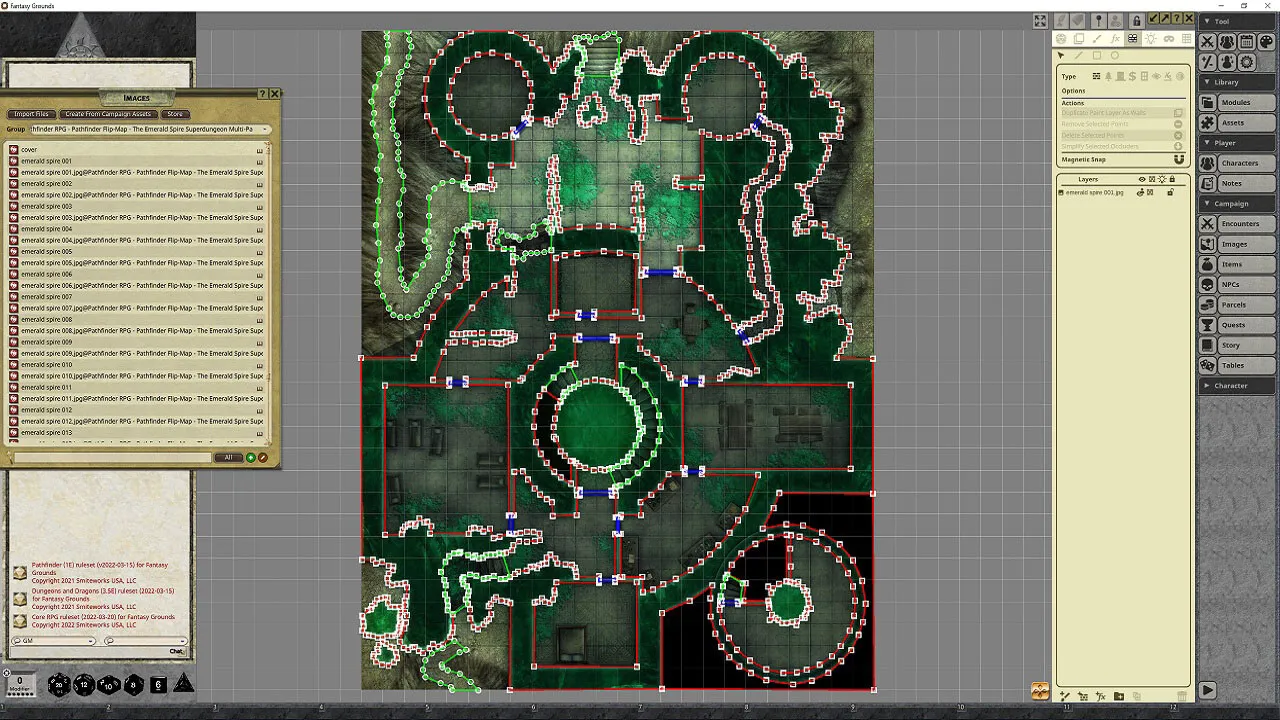 Fantasy Grounds - Pathfinder RPG - Pathfinder Flip-Mat - The Emerald Spire Superdungeon Multi-Pack Screenshot 1
