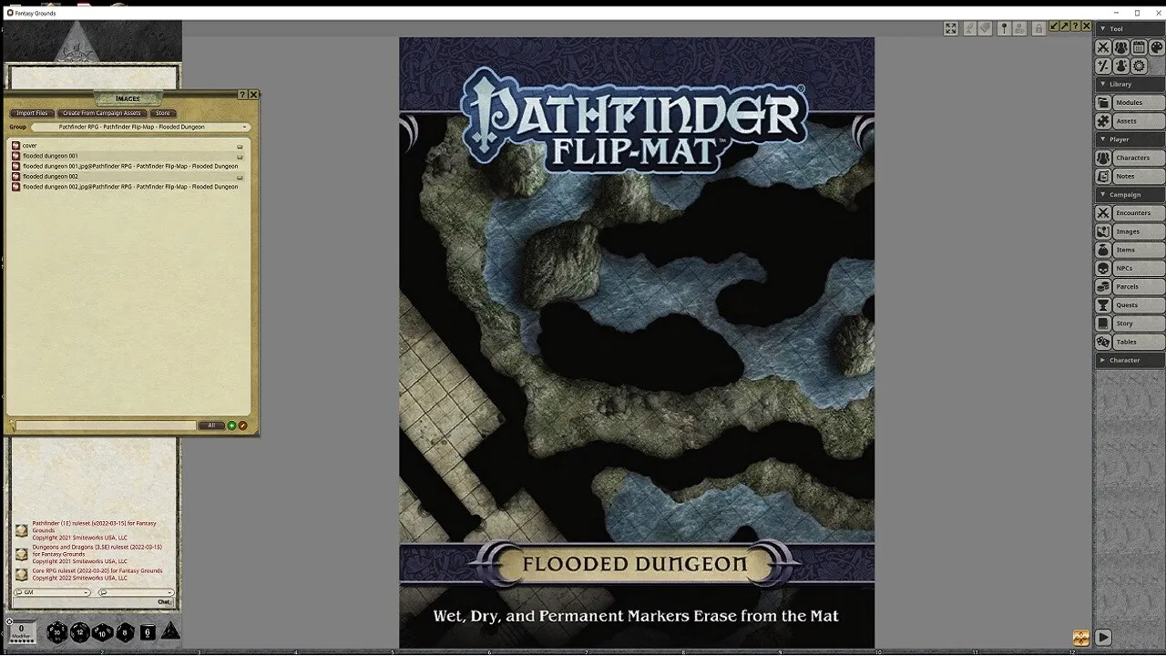 Fantasy Grounds - Pathfinder RPG - Pathfinder Flip-Mat - Flooded Dungeon Screenshot 4