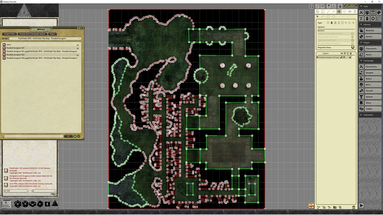 Fantasy Grounds - Pathfinder RPG - Pathfinder Flip-Mat - Flooded Dungeon Screenshot 2
