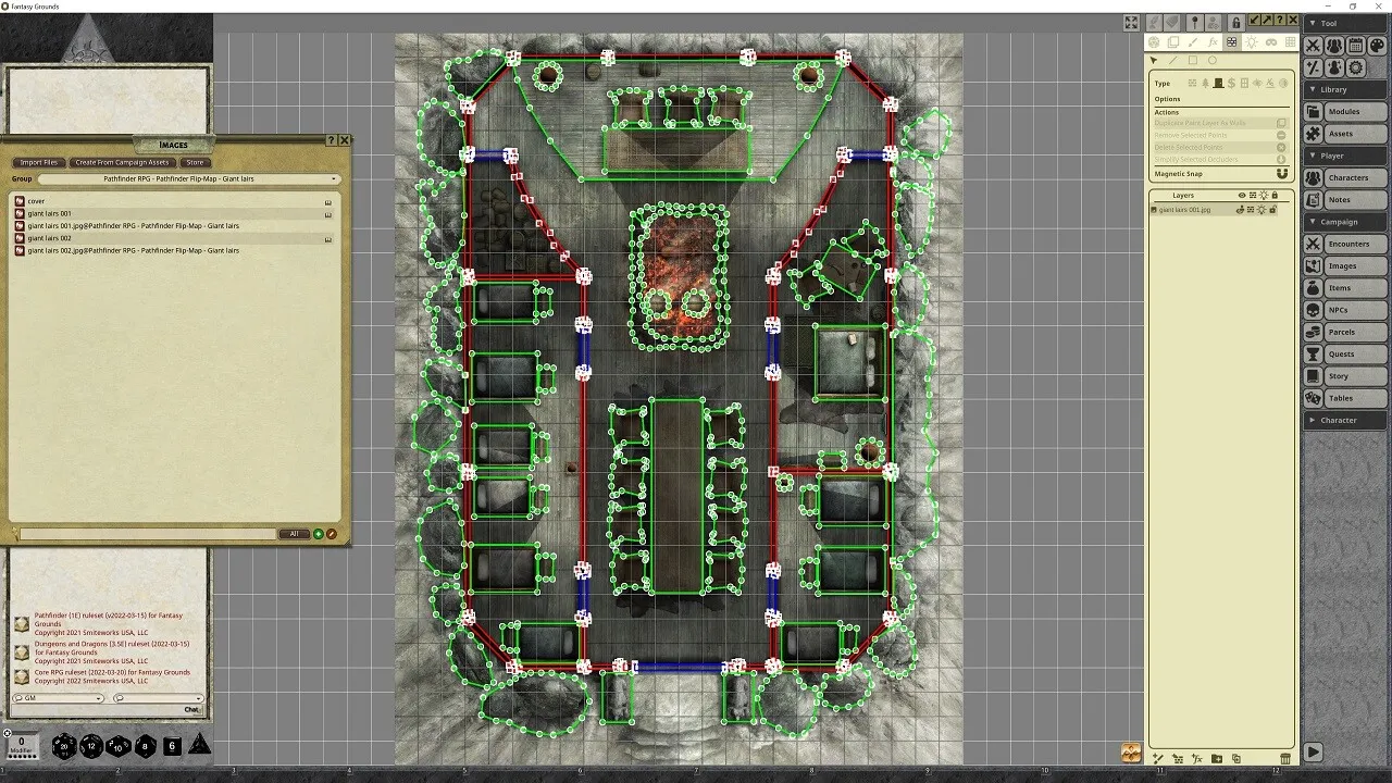 Fantasy Grounds - Pathfinder RPG - Pathfinder Flip-Mat - Giant lairs Screenshot 2