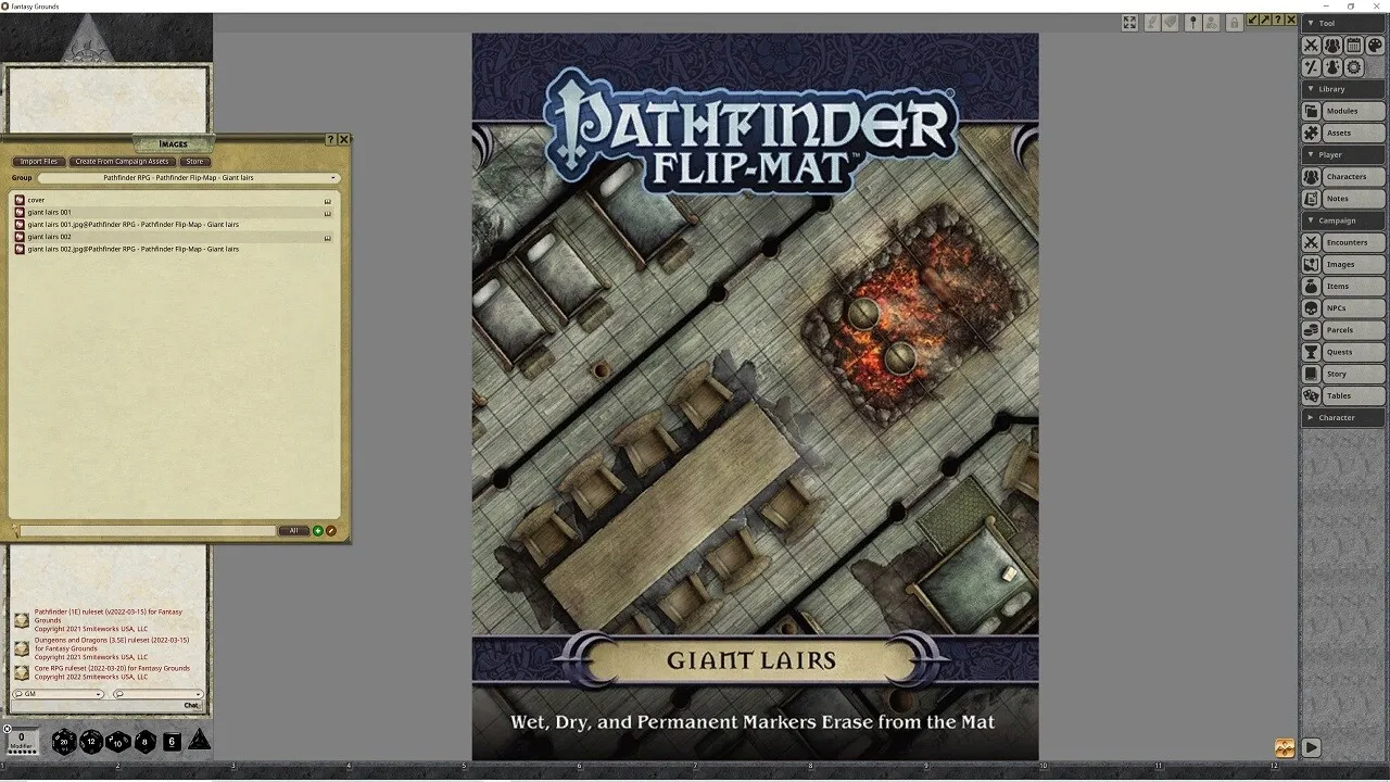 Fantasy Grounds - Pathfinder RPG - Pathfinder Flip-Mat - Giant lairs Screenshot 4