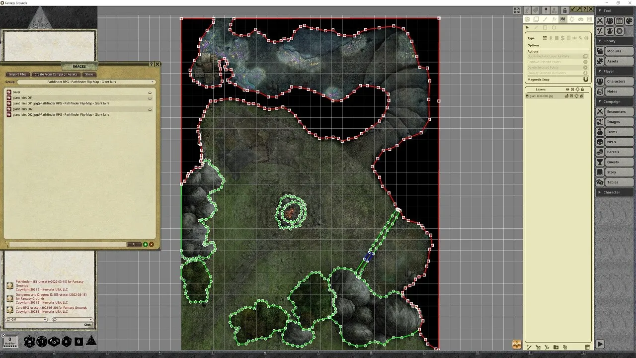 Fantasy Grounds - Pathfinder RPG - Pathfinder Flip-Mat - Giant lairs Screenshot 0