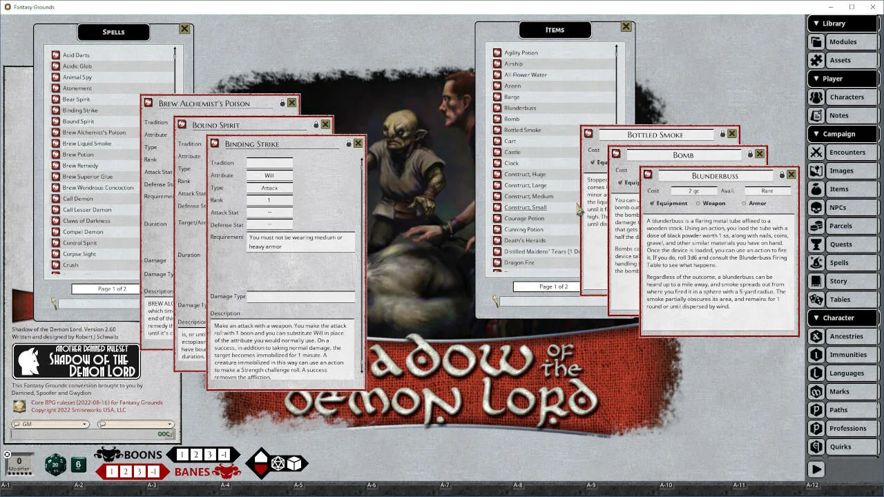 Fantasy Grounds - Shadow of the Demon Lord Demon’s Lord Companion Screenshot 0