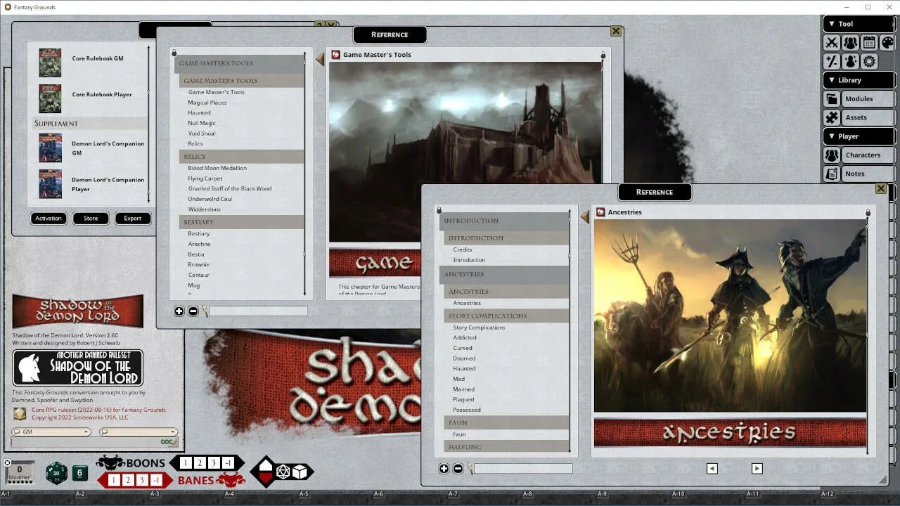 Fantasy Grounds - Shadow of the Demon Lord Demon’s Lord Companion Screenshot 3