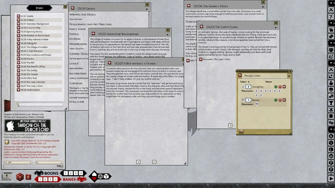 Fantasy Grounds - Shadow of the Demon Lord Adventure Pack 1 Screenshot 0