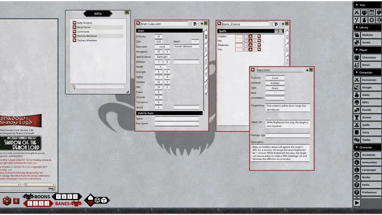 Fantasy Grounds - Shadow of the Demon Lord Adventure Pack 1 Screenshot 1