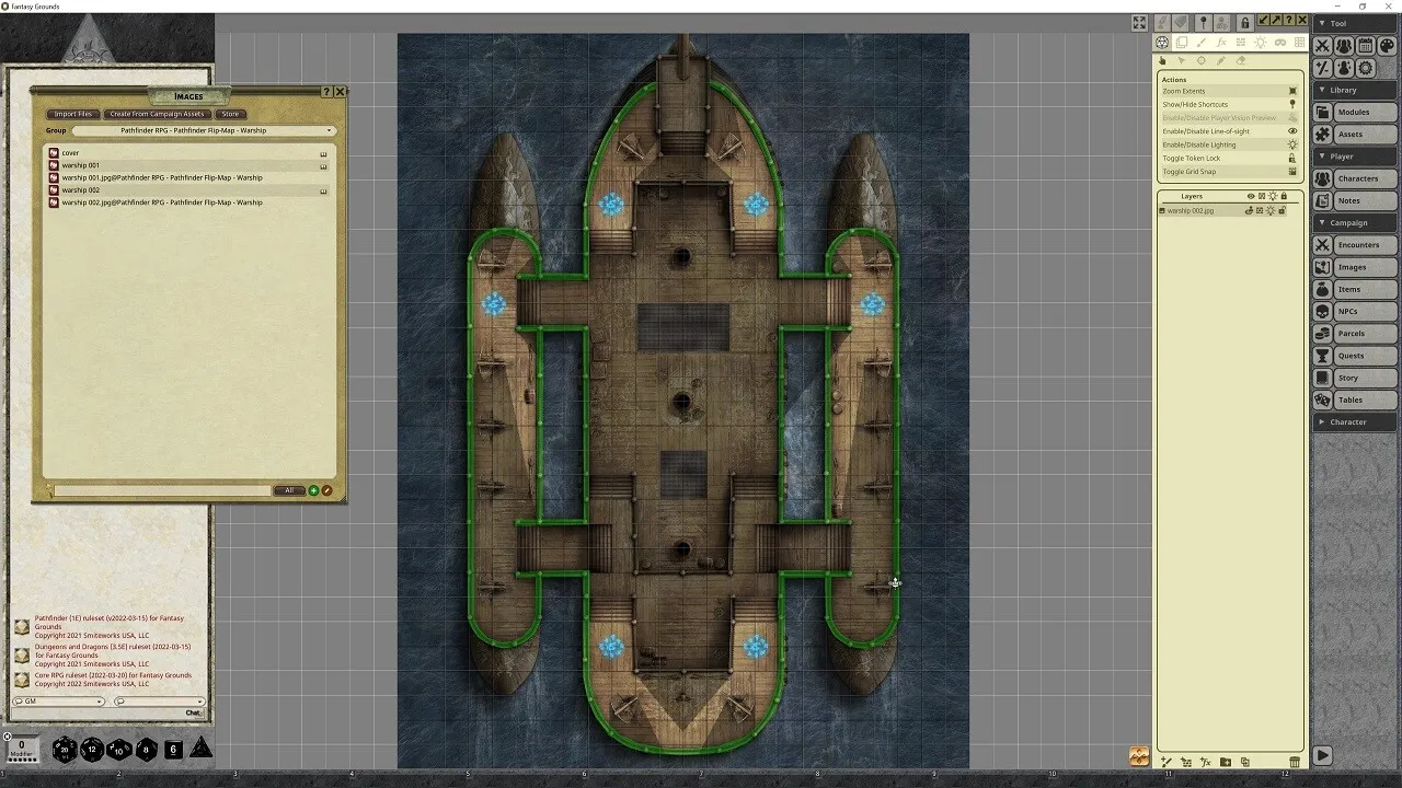 Fantasy Grounds - Pathfinder RPG - Pathfinder Flip-Mat - Warship Screenshot 4