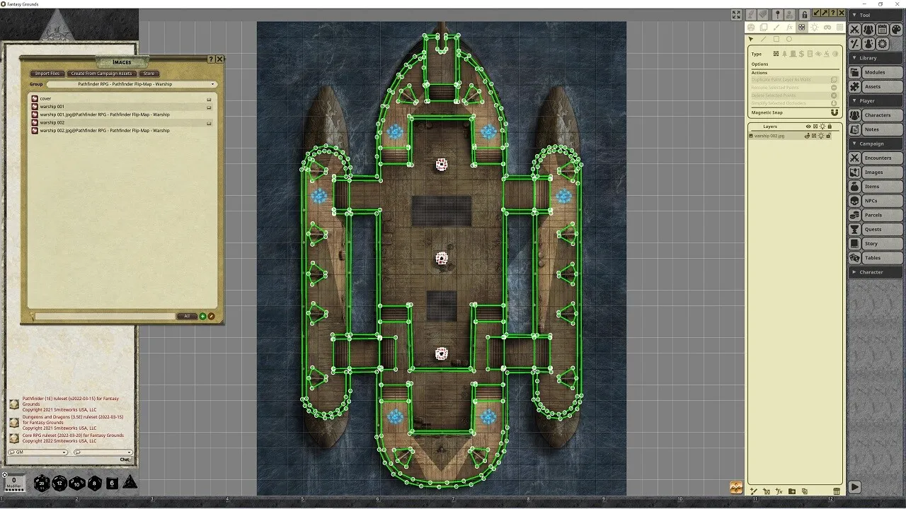 Fantasy Grounds - Pathfinder RPG - Pathfinder Flip-Mat - Warship Screenshot 3
