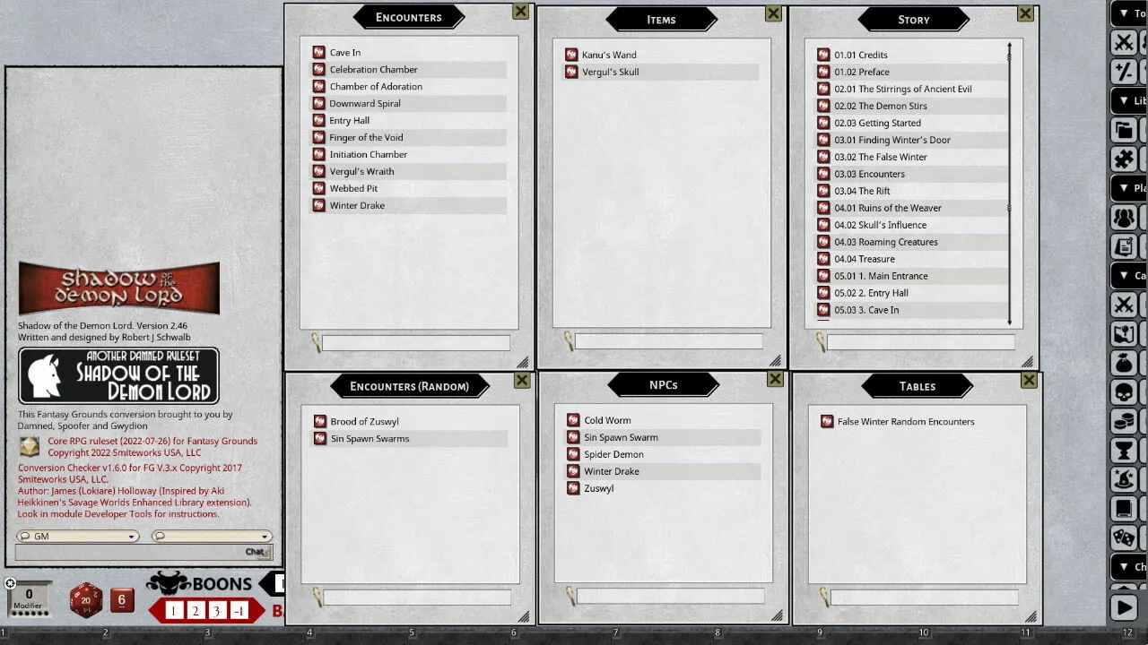 Fantasy Grounds - Shadow of the Demon Lord Adventure Pack 3 Screenshot 0