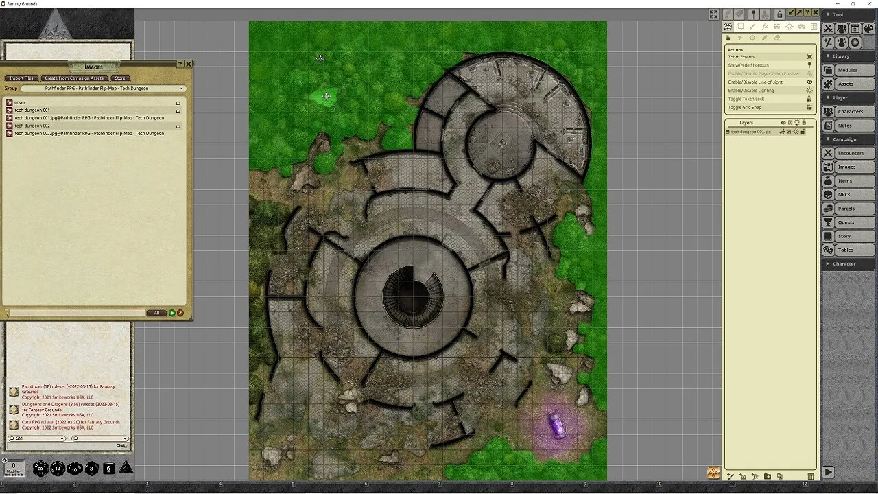 Fantasy Grounds - Pathfinder RPG - Pathfinder Flip-Mat - Tech Dungeon Screenshot 3