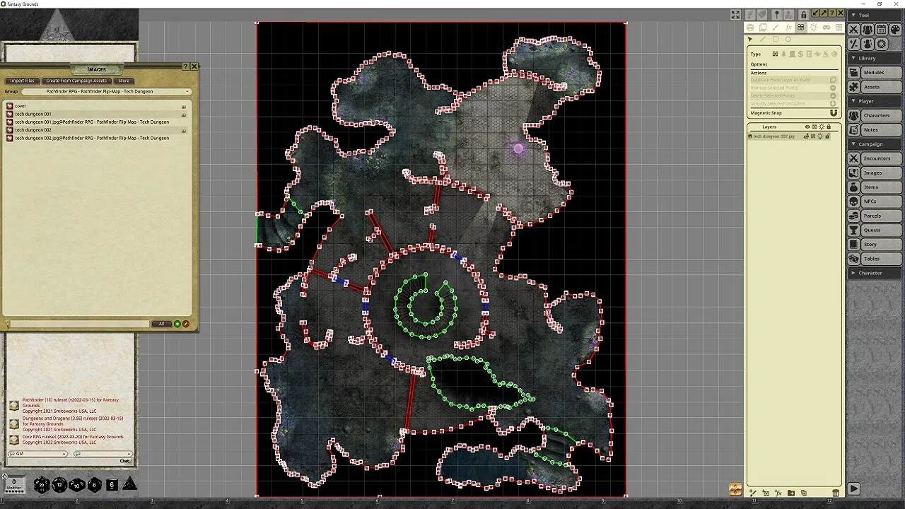 Fantasy Grounds - Pathfinder RPG - Pathfinder Flip-Mat - Tech Dungeon Screenshot 2