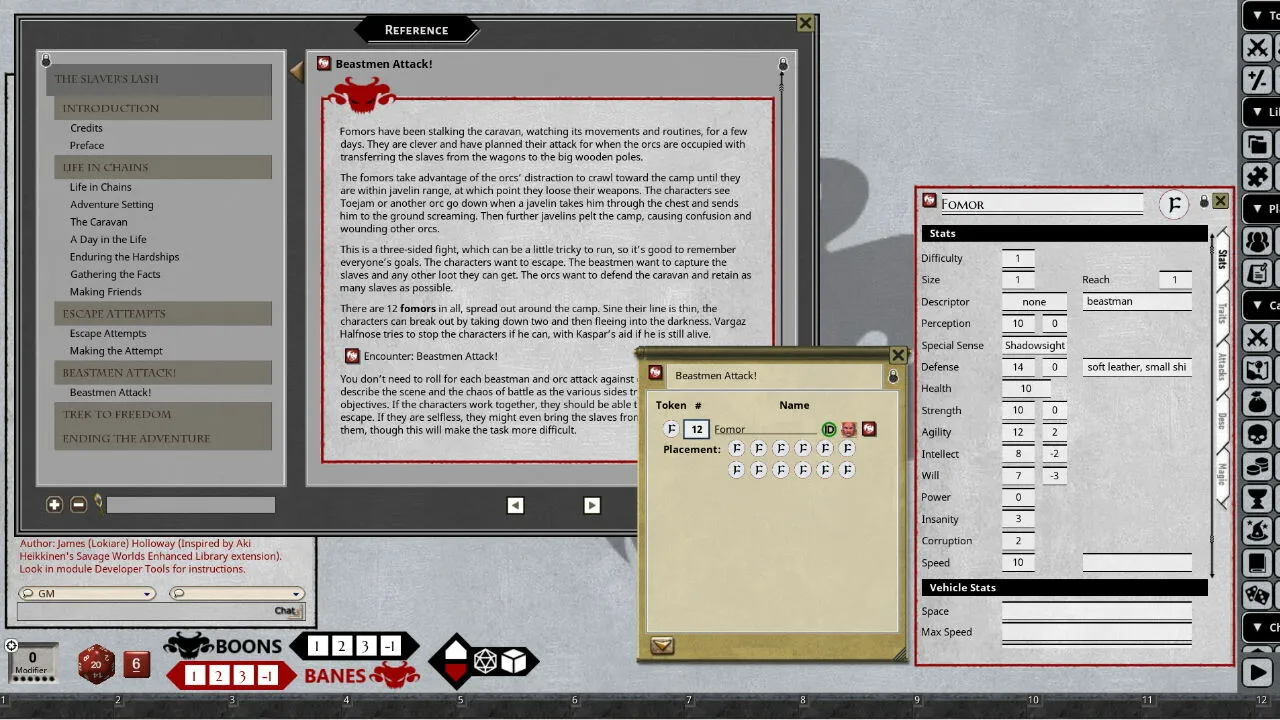Fantasy Grounds - Shadow of the Demon Lord Adventure Pack 4 Screenshot 2