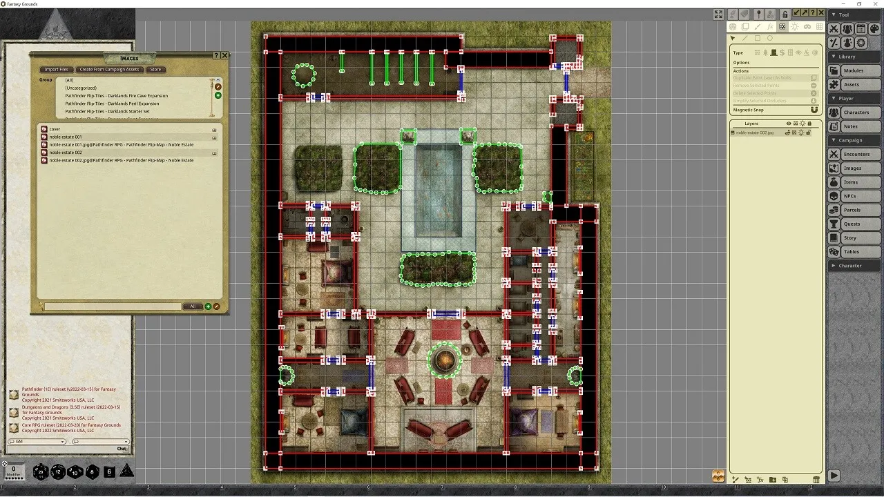 Fantasy Grounds - Pathfinder RPG - Pathfinder Flip-Mat - Noble Estate Screenshot 0