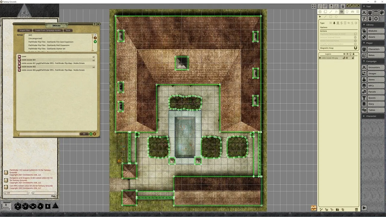 Fantasy Grounds - Pathfinder RPG - Pathfinder Flip-Mat - Noble Estate Screenshot 2