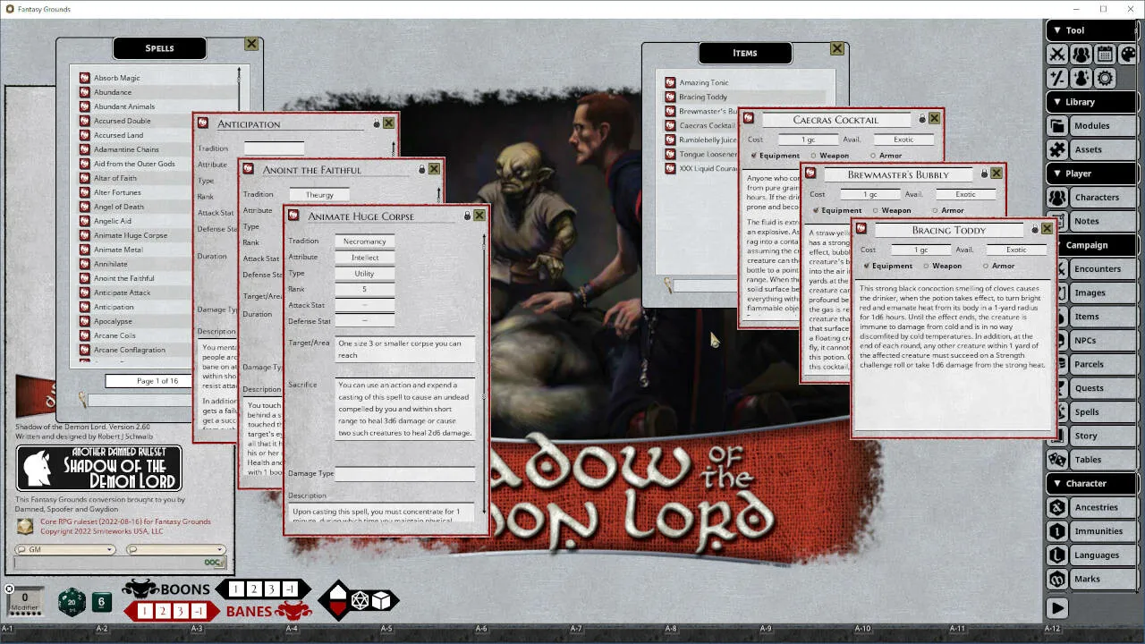 Fantasy Grounds - Occult Philosophy Screenshot 2