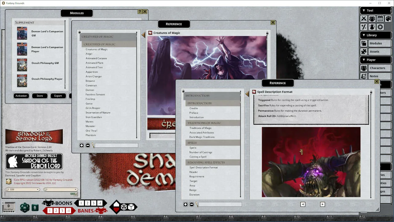Fantasy Grounds - Occult Philosophy Screenshot 3