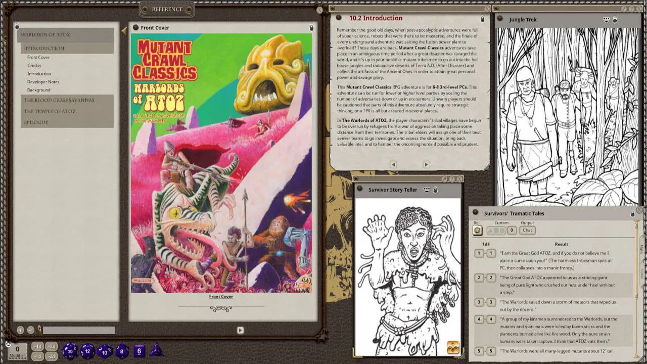 Fantasy Grounds - Mutant Crawl Classics #4: Warlords of ATOZ Screenshot 3