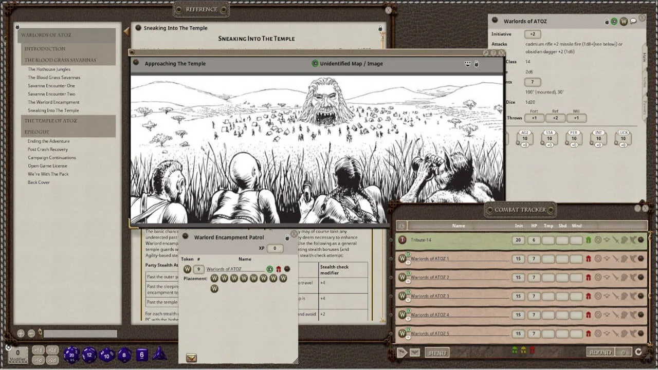 Fantasy Grounds - Mutant Crawl Classics #4: Warlords of ATOZ Screenshot 1
