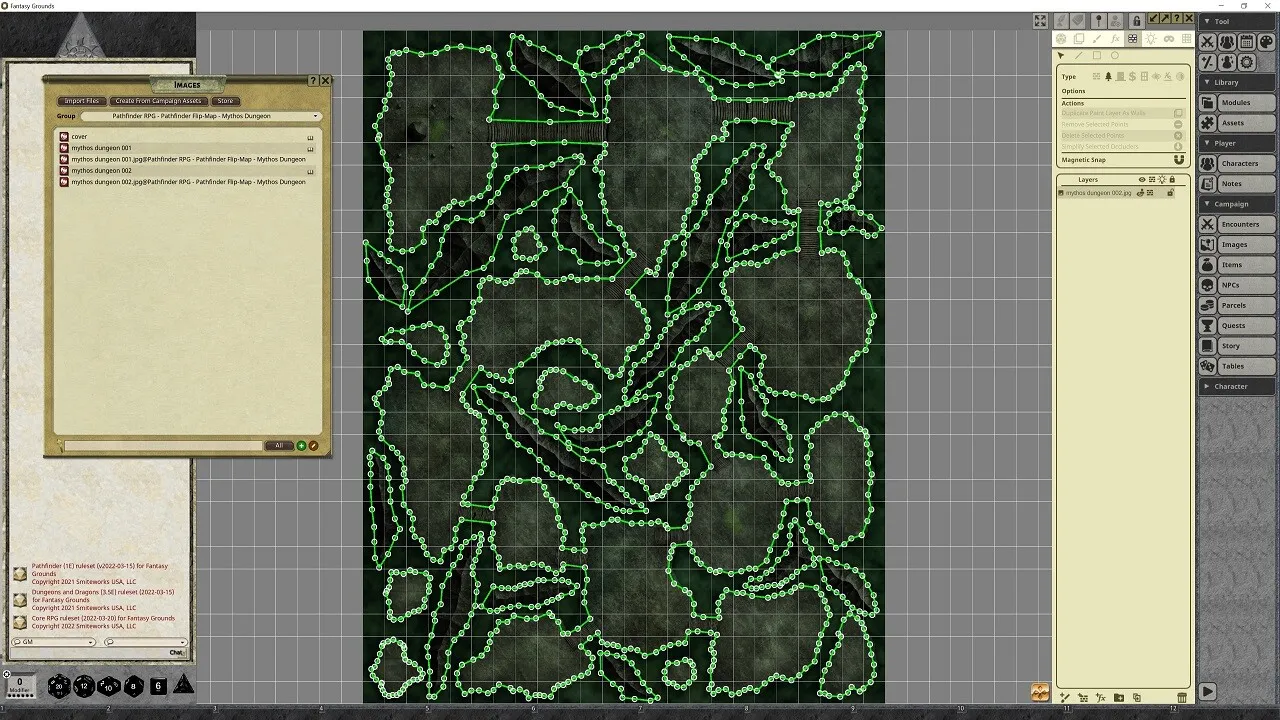 Fantasy Grounds - Pathfinder RPG - Pathfinder Flip-Mat - Mythos Dungeon Screenshot 1