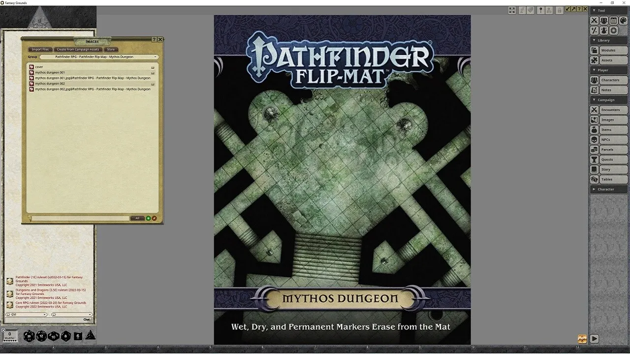 Fantasy Grounds - Pathfinder RPG - Pathfinder Flip-Mat - Mythos Dungeon Screenshot 4