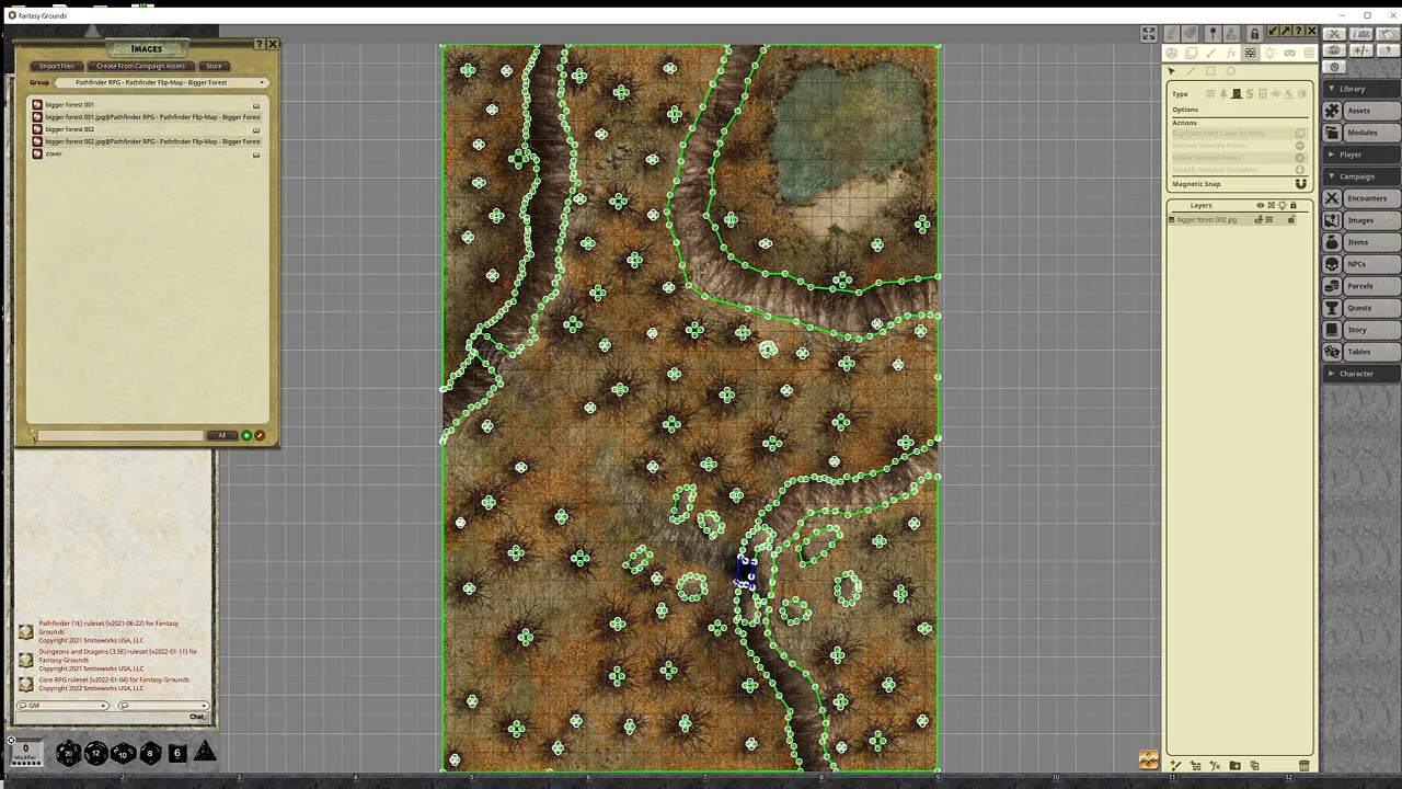 Fantasy Grounds - Pathfinder RPG - Pathfinder Flip-Mat - Bigger Forest Screenshot 1