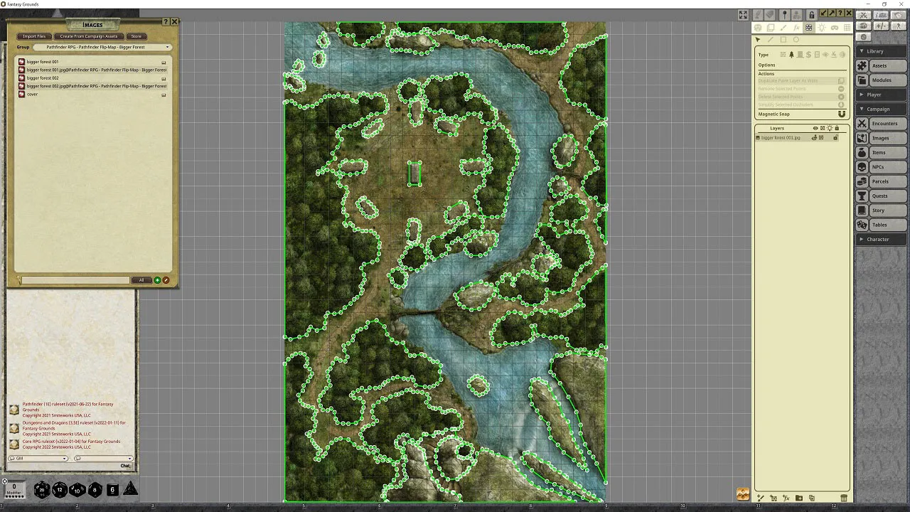 Fantasy Grounds - Pathfinder RPG - Pathfinder Flip-Mat - Bigger Forest Screenshot 4