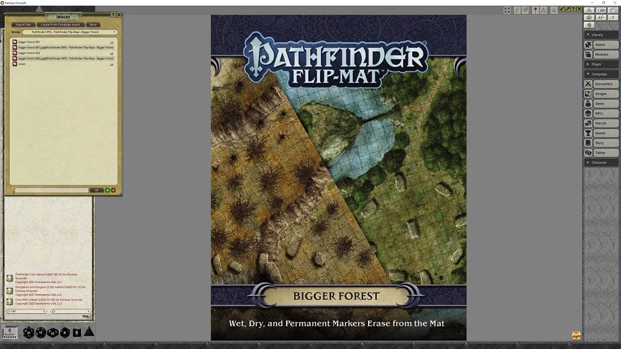 Fantasy Grounds - Pathfinder RPG - Pathfinder Flip-Mat - Bigger Forest Screenshot 3