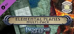 Fantasy Grounds - Pathfinder RPG - Pathfinder Flip-Mat - Elemental Planes Multi-Pack